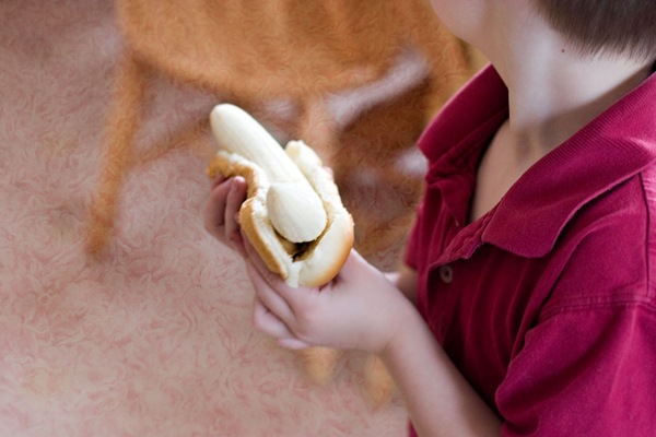 Caleb-with-banana-dog-and-texture