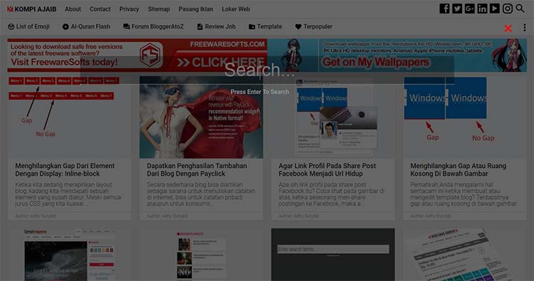 Membuat Floating Search Box Untuk Blog AMP HTML