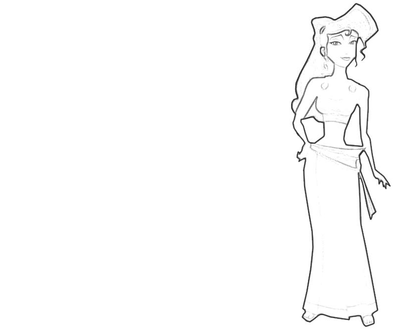 Printable Megara 1 Coloring Page