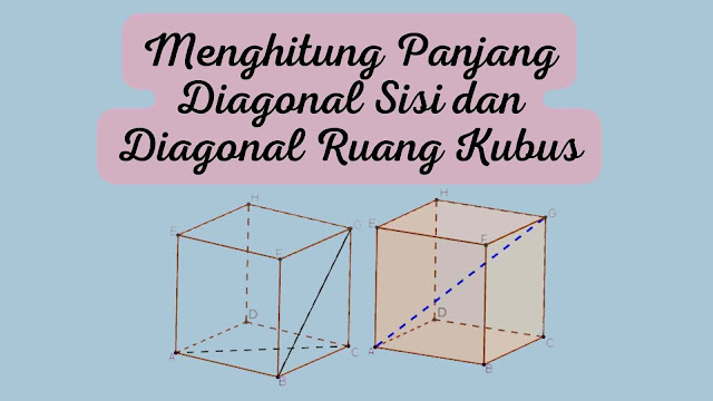 Menghitung Panjang Diagonal Sisi dan Diagonal Ruang Kubus