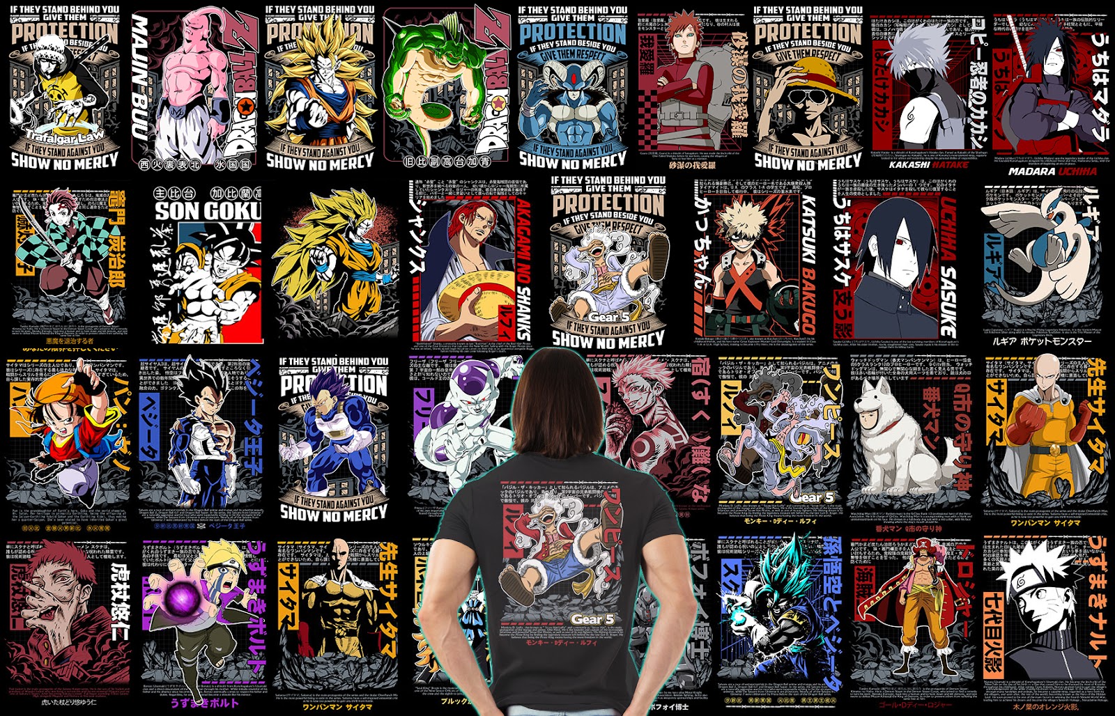 anime t-shirt design bundle free download