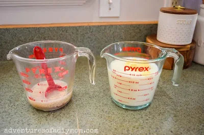 yeast and milk mixture for donuts