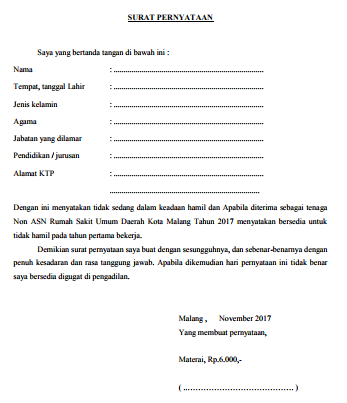 Lowongan Kerja Non PNS RSUD Kota Malang November 2017 