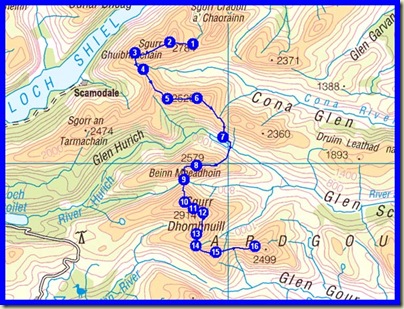 TGO Challenge 2010 - Day 3 - Plan
