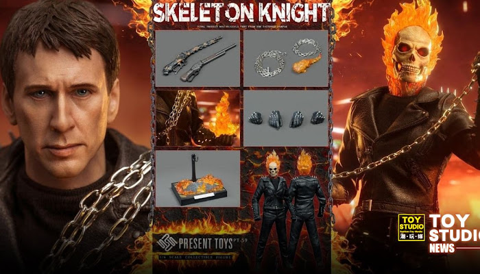 [12吋人偶] Present toys- Skeleton Knight《惡靈戰警》「強尼‧布雷茲/Ghost Rider」1/6比例可動人偶