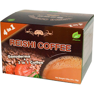 اكياس قهوة ريتشي 4 في 1 من اي هيرب  Longreen Corporation, 4 in 1 Reishi Coffee, 10 Sachets, (18 g) Each