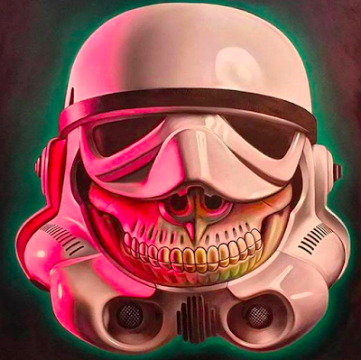 Designer Con 2015 Exclusive Star Wars “Stormtrooper Grin” Prints on Wood by Ron English