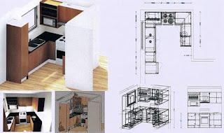 Gambar Desain Dapur Ukuran Ideal Minimalis Modern Klasik