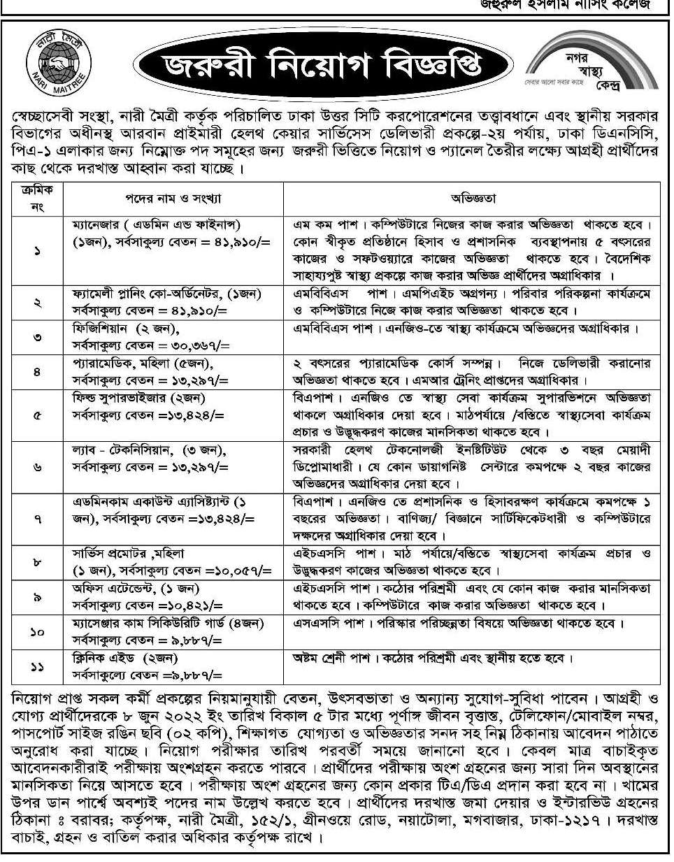 Today Newspaper published Job News 25 May 2022 - আজকের পত্রিকায় প্রকাশিত চাকরির খবর ২৫ মে ২০২২ - দৈনিক পত্রিকায় প্রকাশিত চাকরির খবর ২৫-০৫-২০২২ - আজকের চাকরির খবর ২০২২ - চাকরির খবর ২০২২-২০২৩ - দৈনিক চাকরির খবর ২০২২ - Chakrir Khobor 2022 - Job circular 2022-2023