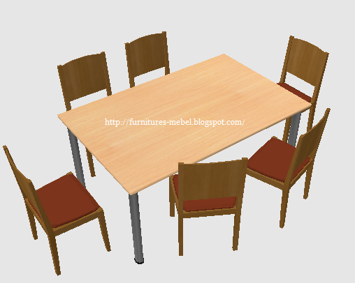 Desain Meja  Makan Persegi Minimalis furniture mebel