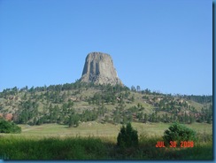Devil's Tower from the campground