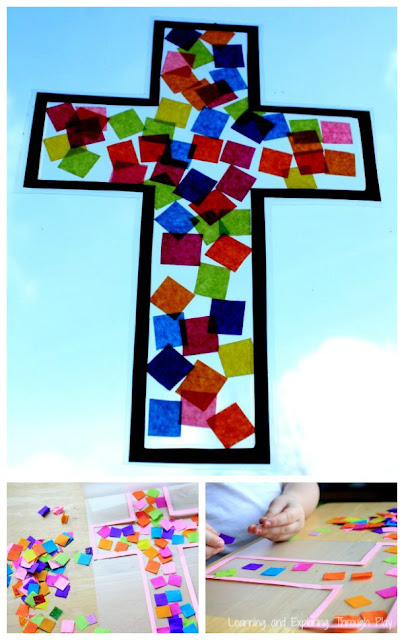 Cross Suncatcher Craft - Easter Crafts for Kids