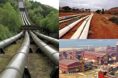Slurry Pipelines laid in Odisha for transporting Iron Ore to the Beneficiation Plant