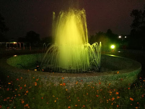 Water Fountain with Lights