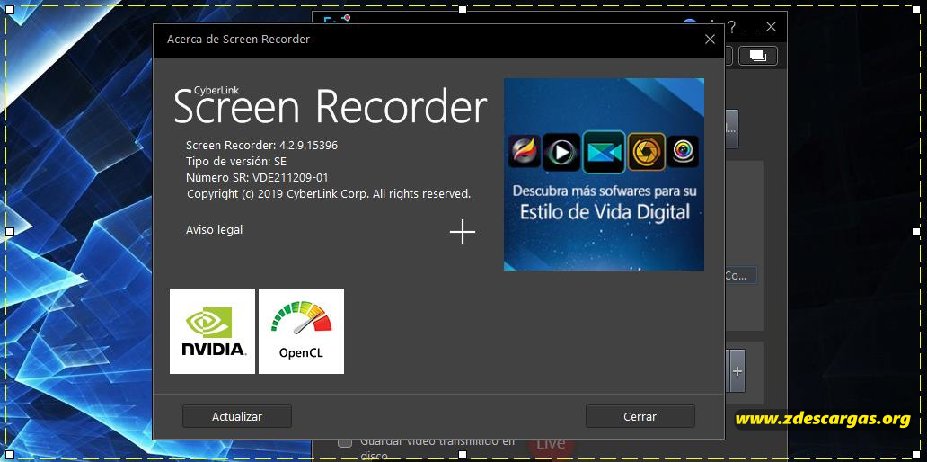 CyberLink Screen Recorder Deluxe 2022 Full Español