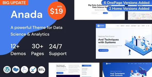 Best Data Science and Analytics Saas WordPress Theme