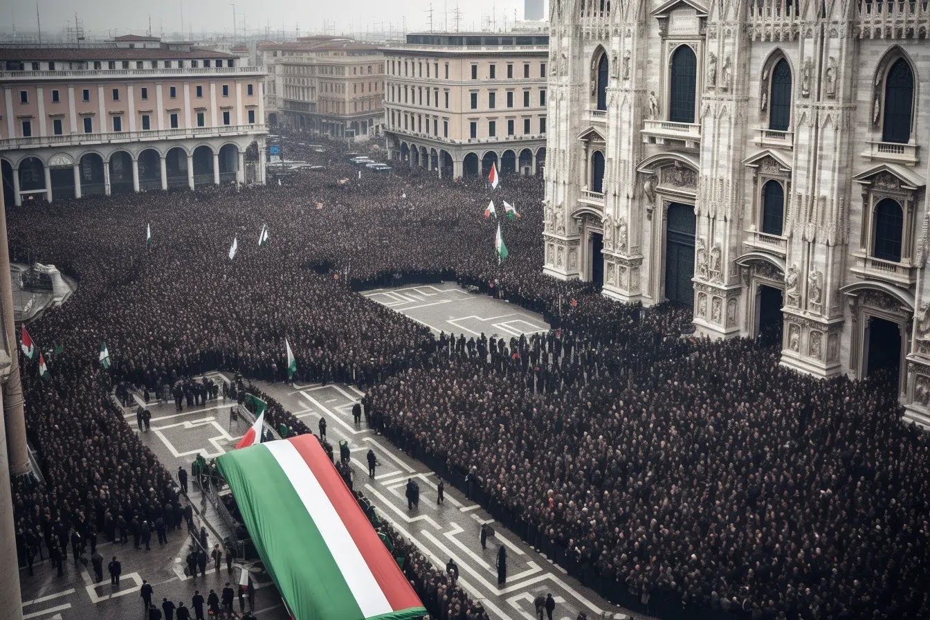 Come l'intelligenza artificiale ha creato le immagini dei funerali di Berlusconi