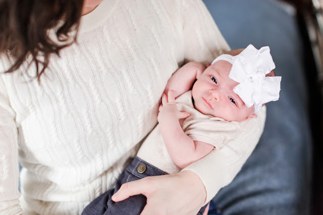 One month old images with a beautiful NW DC family, photos by Heather Ryan Photography