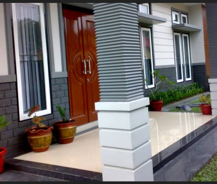  Model  Lantai  Keramik dan Atap teras Rumah  Minimalis Satu  