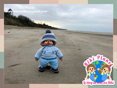 kiki Monchhichi taille L Sekiguchi amena plage honfleur normandie