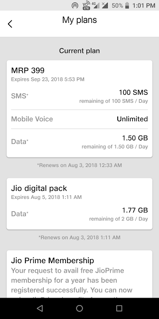 Jio Digital Pack 2018