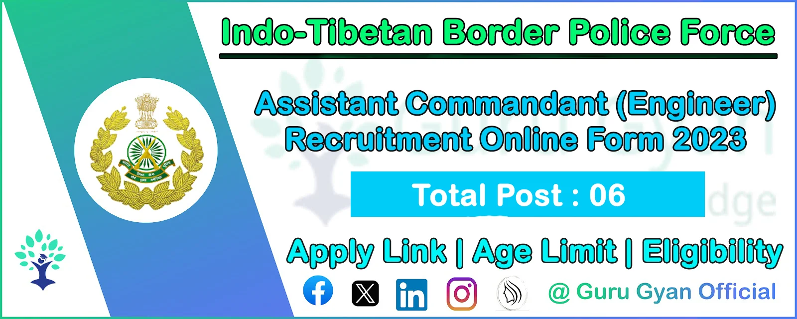 ITBP Assistant Commandant Engineer Online Form 2023