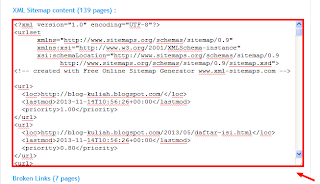 Cara Mudah Membuat Pasang Sitemap  Blog Kuliah