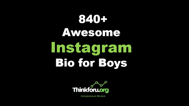 Cover Image of 840+ Awesome Instagram Bio for Boys