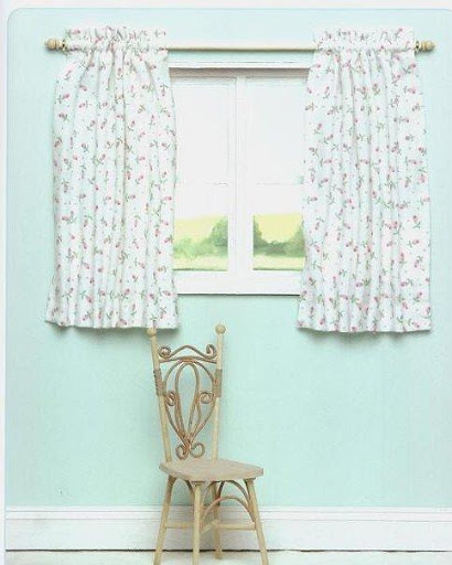 Cortinas e Sanefas Para Casa de Bonecas ou Dollhouse