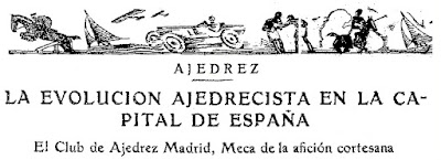 Artículo sobre el ajedrez en Madrid en 1931