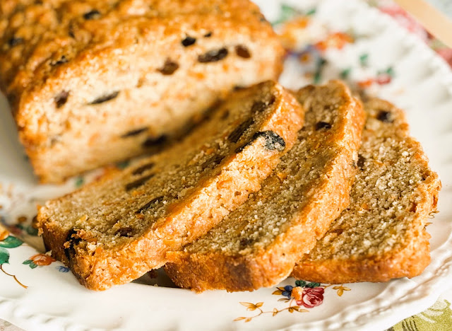 Orange Glazed Carrot Loaf