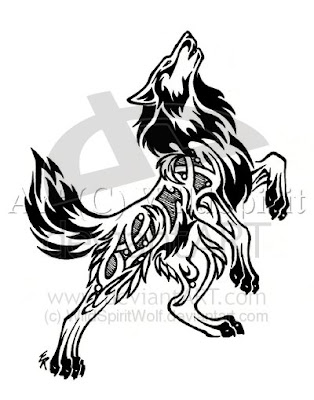 Tattoo Wolf Tribal Designs 6