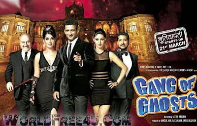 Poster Of Bollywood Movie Gang of Ghosts (2014) 300MB Compressed Small Size Pc Movie Free Download worldfree4u.com