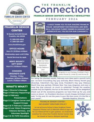 Franklin Senior Center: Senior Connection Newsletter for February 2024