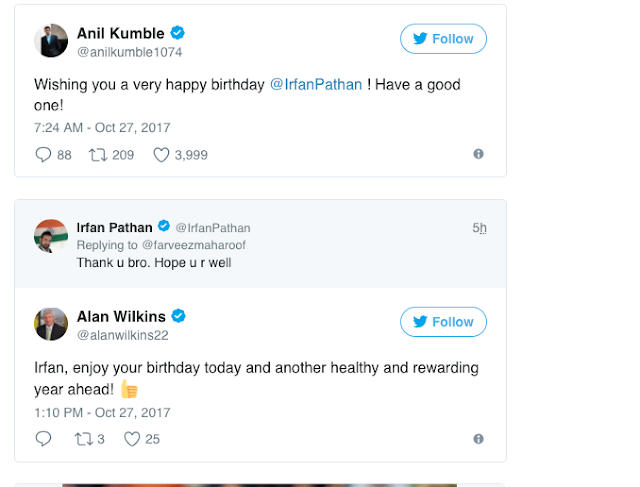 Irfan Pathan - Suresh Raina;twitter; birthday wishes