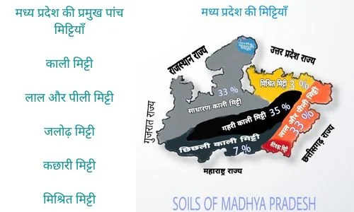 मध्य प्रदेश की मिट्टियां | Soils Of Madhya Pradesh