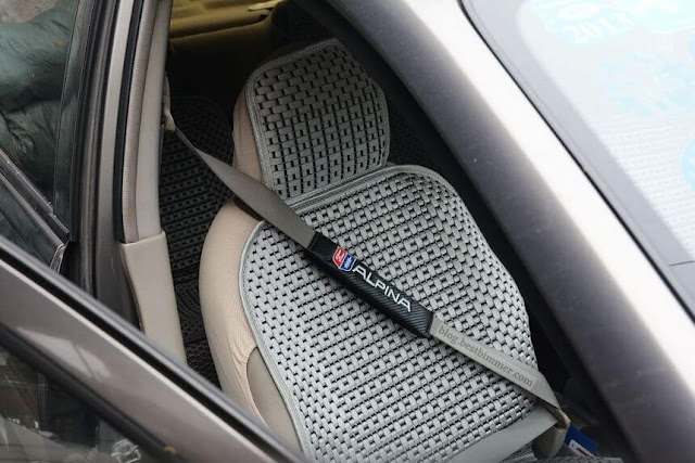 Seat Belt Cover Logo Alpina - Motif Carbon