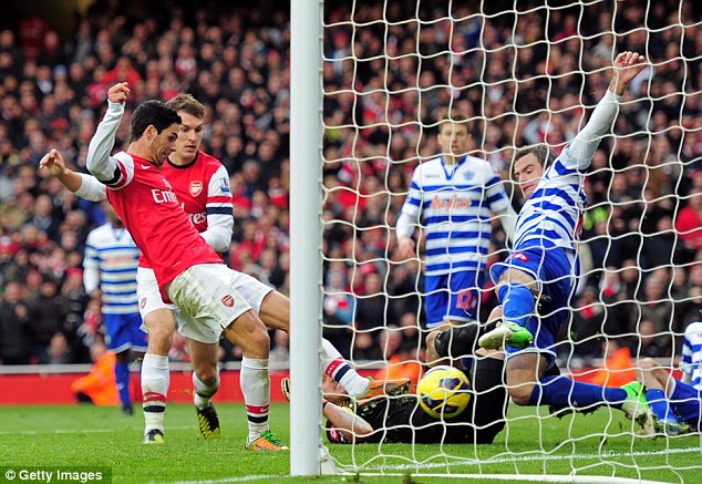 Hasil Pertandingan Arsenal vs QPR 1-0, Liga Inggris 17 Okt 2012