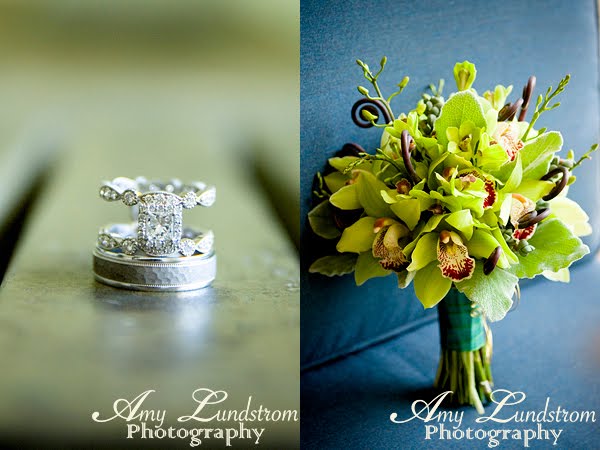 Bright Blue and Green Wedding Theme Inspirations