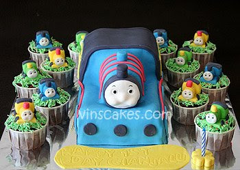 Thomas Birthday Cake on Vin S Cakes   Birthday Cake   Cupcake   Wedding Cupcake   Bandung