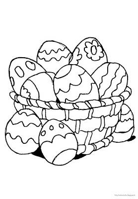 uova disegno colorare