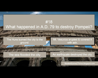 The correct answer is: Mt. Vesuvius erupted & covered it with ash.