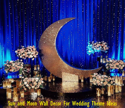 Sun and Moon Wall Decor For Wedding Theme Ideas