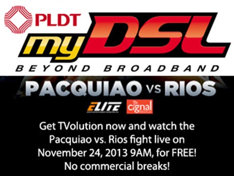 Pacquiao vs Rios Live Streaming Online - PLDT DSL