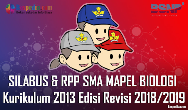 Silabus Dan Rpp Untuk Kelas 10,11,12 Sma Mapel Biologi Kurikulum 2013 Edisi Revisi 2018/2019