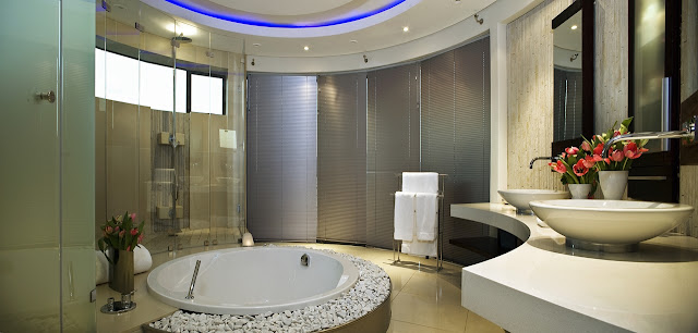 Modern round bathroom