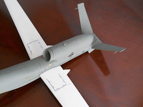 miniatura de drone norteamericano global hawk