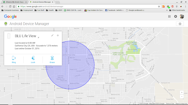 Android Device Manager Location