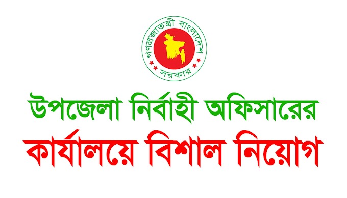 উপজেলা নির্বাহী অফিসার কার্যালয়ে নিয়োগ - Thana Executive Officer Job