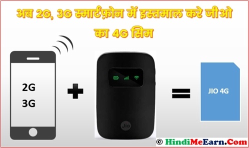 Use Jio 4G sim in 2G, 3G Smartphone